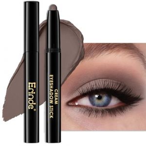 Erinde Gris Brown Paillet&eacute; Crayon &agrave; Paupi&egrave;res, Longue Tenue Waterproof, Formule Cr&eacute;meuse, B&acirc;ton d'ombre &agrave; paupi&egrave;res High Pigmentes, Effet Lumi&egrave;re Instantan&eacute; (erinde, neuf)