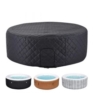 Housse De Spa Gonflable | Bâche Isotherme Gonflable Rond pour Extérieur | Accessoire Piscine Protège Intempéries Jardin Maison Commerciale Soleil Hiver (meiguimoli, neuf)