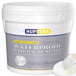 Agent Anti-Fuite &Eacute;tanche Transparente, Hupeyna Waterstop Rev&ecirc;tement Imperm&eacute;able, Membrane D'&eacute;tanch&eacute;it&eacute; Transparente, Multi Usages Imperm&eacute;abilisant Pour Toilettes, Carrelage, Murs, M&eacute;tal, Bois Etc 5 KG (HUYAN, neuf)