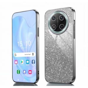 GOKEN Coque pour Honor Magic 7 Lite 5G / Honor X9c - Housse Antichoc en Silicone Souple, &Eacute;tui avec Bords &Eacute;lectroplatin&eacute;s et Carte &agrave; Paillettes Int&eacute;gr&eacute;e, Cover Case, Noir D&eacute;grad&eacute; (ALIDOU, neuf)