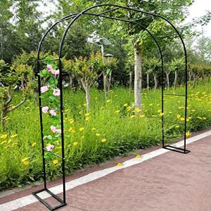 1,2 M 1,4 M 1,8 M 2,0 M 2,4 M 3,0 M 3,5 M Grande Arche De Jardin En M&eacute;tal, Support Pour Plantes Grimpantes, Tuyau Galvanis&eacute; De 19 Mm, Arceau &Agrave; Rosiers, Largeur C&ocirc;t&eacute;: 25cm ( Size : 2.4mx2.2m/7.9ftx7.2f (WMQBD, neuf)