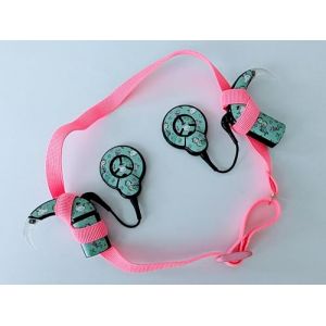 Bandeau antiderapant pour implant et prothese auditive taille ajustable (Rose fluo, Taille ajustable) (SOFIZZE, neuf)