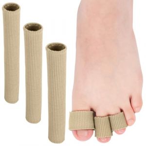 JEYORZY Lot de 3 Protection Orteils en Silicone D&eacute;coupable, Bandage de Tube de Protection des Doigts en Gel Doux pour Enlever les Cors, Traitement des Oignons, Callosit&eacute;s (3 Gr&ouml;&szlig;en) (Wacicy EU, neuf)
