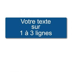 Plaque personnalisée Mygoodprice en acrylique Bleu 30x10cm autocollante Modern personnalisé (my-goodprice, neuf)