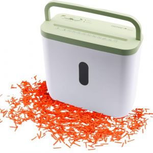 GENIE Destructeur de papier 440X, d&eacute;coupe en particules 4 x 38 mm, niveau de s&eacute;curit&eacute; P-4, silencieux, 72 dB, broyeur compact et mobile, fonction de d&eacute;marrage/arr&ecirc;t automatique, protection contre (addtronic, neuf)