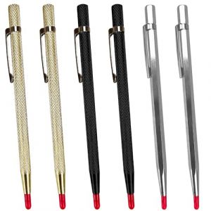 6 Pcs Pointe A Tracer, Pointe à Tracer En Carbure, Stylo De Scriber, Stylos à Tracer En Carbure De TungstèNe, Stylo à Graver Pointe A Tracer Pour Plaque En CéRamique/MéTal/Verre (SHUI YUE SHANG MAO, neuf)