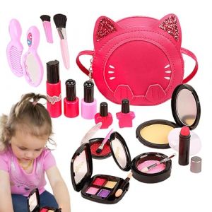 Kids Makeup Kit For Girls, Pretend Makeup Toy For Girls, Cartoon Makeup Playset, Girls Makeup Kit With Lipstick, Nail Polish Play Makeup Set, Dress-up Game Set For Girls, Safe Kids Makeup Toys (chuyunboke, neuf)