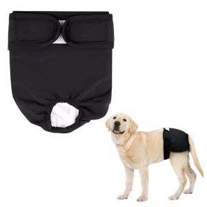 Couche Chien Femelle XL, R&eacute;utilisable Couche, Tr&egrave;s Absorbante Incontinent, Taille Ajustable Culotte Chiennes Chaleurs, Lavable et &eacute;tanche Culotte Menstruelle Chien (hejiuwenhua, neuf)