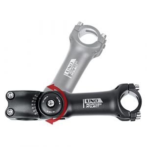 BESNIN 0-60 degrés 25.4mm Potence de vélo 90mm/110mm/130mm Potence VTT réglable Potence Vélo Route Tige de Guidon de vélo de Montagne de pour vélo, VTT, BMX (0-60° 25.4x130mm) (Besnin Technology co., Ltd, neuf)