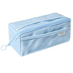 QRKPVHD Trousse à Crayons esthétique à 2 Compartiments, Trousse à Crayons de Grande capacité, Trousse à Crayons Kawaii pour garçons et Filles, Trousse Scolaire, Design Élégant (QRKPVHD Store, neuf)