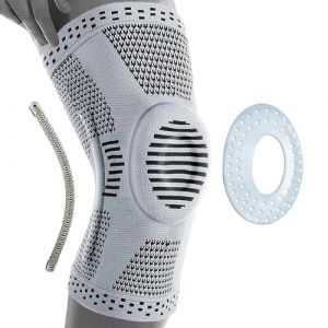 360 RELIEF Genouillere Pour Hommes Et Femmes - Genouill&egrave;re Avec Stabilisation Articulaire Et Rembourrage en Gel Compression Pour Course &Agrave; Pied, Soutien Articulaire - Maintien Genou Avec Sac &Agrave; Linge (BisLinks&reg;, neuf)