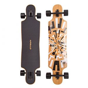 Apollo Twin-Tip Drop-Thru Longboard, Soul Bamboo, Flex 1-3, 101,8 cm (40inch) x 24 cm (9,5inch) (Vevendo, neuf)