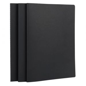 Yarotm Carnet Pointill&eacute; A4-3 Pack Carnet de Notes 40 Feuiles - 100g/m&sup2; Pointill&eacute;s 5mm Papier Notebook - 21x29.2cm Cahier Dessin A4 Dotted - Noir Bloc Note Cahier Voyage Dessin (Droking, neuf)