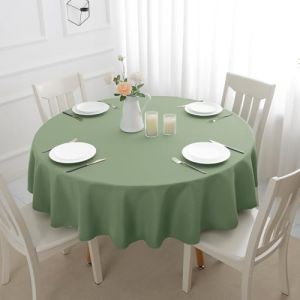 Romanstile petite nappe ronde pour l'ext&eacute;rieur vert - Diam&egrave;tre 80 cm - Lavable et imperm&eacute;able - Nappe pour la table - Tissu de table - Table Cloth pour la f&ecirc;te, le balcon, la salle &agrave; manger, le jardin (The Romanstile, neuf)