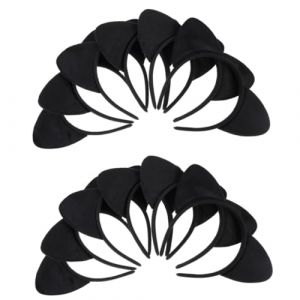 Beaupretty 12 Pièces Bandeau Oreilles De Chat Cerceau De Cheveux D'oreille De Chat Oreilles De Chat Noir Bandeau De Chat Costume De Chat D'halloween Jolis Bandeaux Oreilles De Chat En Tissu (lorianca, neuf)
