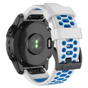 ISABAKE 26mm Quick Fit Bracelet pour Garmin Fenix 6X Pro/Fenix 6X /Fenix 7X/Fenix 5X,Sport Silicone Bracelets pour Fenix 5X Plus/Fenix 3/Fenix 3 HR/Garmin Epix Pro 51mm/Descent MK1/Enduro/Enduro 2 (Isabake, neuf)
