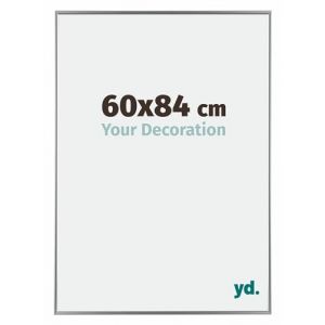 yd. Your Decoration - Cadre photo 60x84 cm - Argent Brillant - Cadre Photo en Plastique Avec Verre acrylique - Anti-Reflet - Cadre 60x84 - Evry (Your Decoration, neuf)