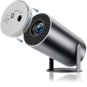 HY300 Plus Projecteur Portable HD 1080P 4K Android 11 Wifi6 LED Vid&eacute;o Home Cin&eacute;ma Cin&eacute;ma T&eacute;l&eacute;phone Mini Projecteur (HY300 Plus Noir) (kadystore, neuf)