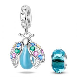 HappyStar Perles Charms Argent Sterling 925 Animal Charm Collection, breloque trèfle à quatre feuilles pour femme, compatible avec les bracelets et colliers européens Pandora (Dongguan liangzhiyang Trading Co., Ltd, neuf)