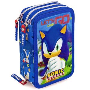 Trousse Scolaire Complète 45 Pièces pour Fan de Sonic – Kit Créatif Triple Compartiment avec Stylos Gel Effaçables, Crayons 4.0 mm, Feutres – Idée Cadeau Bleu Clondo (clondo, neuf)