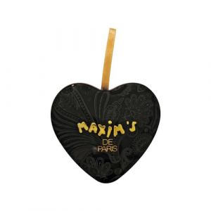 Mini coeur noir - Dragées chocolat noir et lait (Maxim's de Paris, neuf)