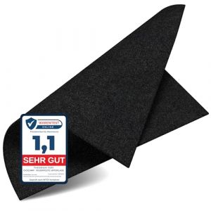 Tapis ignifugé 60x60 cm résistant à la Chaleur Jusqu‘à 982 °C, Tissu Anti-feu idéal comme Protection ou Support de Grill, Tapis Anti-Chaleur Non Inflammable, Plaque réfractaire, Protection Anti-feu (West&East GmbH, neuf)