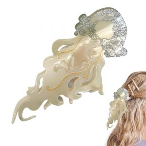 Barrette Griffe Ac&eacute;tate - &Eacute;pingle D&eacute;corative en Forme de M&eacute;duse - Barrettes Compactes Maintien Ferme pour Femmes &Eacute;tudiantes Sportives (StarTeck, neuf)