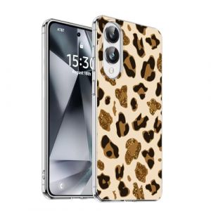 DiyGody Coque &Eacute;l&eacute;gante Compatible avec Samsung Galaxy S25 Edge 6,7 Pouces 5G, Housse en Silicone TPU avec Dessin de Imprim&eacute; L&eacute;opard pour Femmes, &Eacute;tui de Protection Antichoc Anti-Rayures Antid&eacute;rapant (DiyGodyEU, neuf)