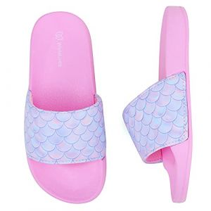 WateLves Claquette Enfant Fille Gar&ccedil;on Chaussons Enfants Tongs Sandales &eacute;t&eacute; Plage Piscine Pantoufles Chaussures de Douche Antid&eacute;Rapantes(&Eacute;caille de poisson 32/33EU) (MingZhaoMaoYi-EU, neuf)