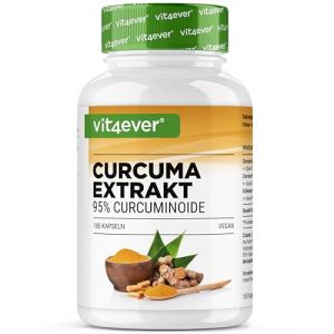 Extrait de Curcuma - 180 gélules - Hautement dosé avec 500 mg de curcumine par portion journalière - Avec 90% de curcumine - Sans additifs indésirables, végétalien (LifeBalance Trading Supplements, neuf)