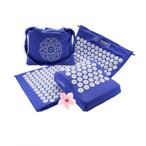 Tapis Acupression pour Relaxation + Coussin + Sac | Tapis Champ de Fleurs | Tapis d’Accupression Dos | Tapis Fleur de Lotus | Tapis de Fleurs (riijk, neuf)