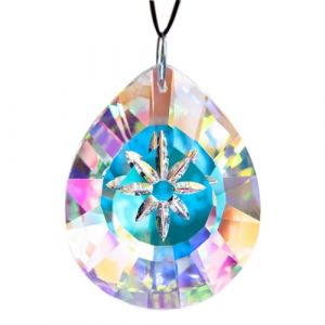 Attrape-soleil en cristal arc-en-ciel pour fenêtre, pendentif en forme de goutte en verre, prismes de 76 mm (crystalonline, neuf)