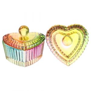 WRITWAA 2pi&egrave;ces Bol Pour Monom&egrave;re Acrylique Godet Verre Transparent Pour Ongles Accessoire De Manucure Professionnel Avec Couvercle (Saieli, neuf)