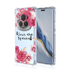 BORYA Transparent Coque pour Honor Magic6 Pro(Honor Magic 6 Pro), Tr&egrave;s Mince Antichoc Premium Silicone TPU Housse, Souple Soyeux &Eacute;tui avec &Eacute;l&eacute;gant Simple Motif, A72 (Boerya, neuf)
