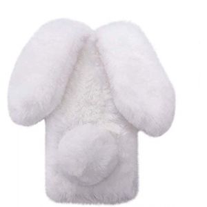 Fluffy Lapin Soft Phone Cover pour Samsung Galaxy A05s Covers Peluche Lapin Phone Cases Pom Pom Phone Case Fausse Fourrure Fluffy Soft Phone Cases Plush Throw Phone Cover pour Samsung GalaxyA05s,Blanc (YKTO, neuf)