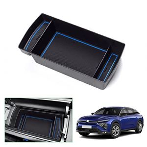 GAFAT Peugeot 308 408/ 0pel Astra L/Citroe-n C5 X 2021-2024 2025 Bo&icirc;te de Rangement pour Console Centrale, Peugeot 408 2023 Organiseur Accoudoir Plateau Central, Peugeot 308 Accessoires (Bleu 1) (GAFAT(EU), neuf)