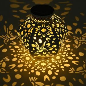 ZWOOS Lanterne Solaire Exterieur Jardin, Lampe Solaire Exterieur Decorative, Suspendre/ Poser, Imperméable IP44, pour Balcon, Jardin (Colibri) (Bei_uns_online_store, neuf)