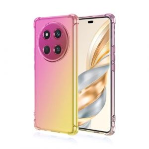 Topme Coque pour Honor Magic7 Lite 5G / Honor X9c (6.78" inches), &Eacute;tui de T&eacute;l&eacute;phone Portable en Silicone TPU Souple avec D&eacute;grad&eacute; de Couleur Transparent - Or Rose (topme, neuf)