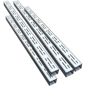 AVLLSO Grille Caniveau Canalisation de Drainage pour All&eacute;e (Lot 2-20) - Goutti&egrave;re 100cm avec Grille INOX | Syst&egrave;me Ext&eacute;rieur Jardin/Terrasse​(4 Pack,100x5x5cm/39.4x2x2in) (All one's wishes come true, neuf)