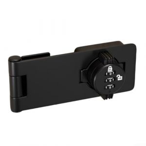 Serrure &agrave; combinaison &agrave; 3 chiffres avec mot de passe - Loquet sans cl&eacute; - Cha&icirc;ne pour porte int&eacute;rieure - Serrure &agrave; combinaison pour armoire de s&eacute;curit&eacute; domestique (noir) (Carpango, neuf)