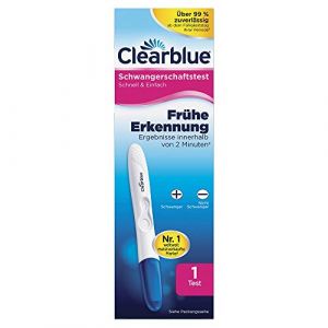 CLEARBLUE Test de Grossesse Rapide & Simple, Paquet de 1 Noir (EWANTO GmbH, neuf)