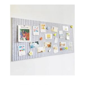 rokeblau Grand tableau d'affichage décoratif en feutre 122 x 81 cm, 0,9 cm d'épaisseur, pliable, avec ruban adhésif, tableau visuel pour école, maison, cuisine, bureau - Gris argenté (rokeblau, neuf)