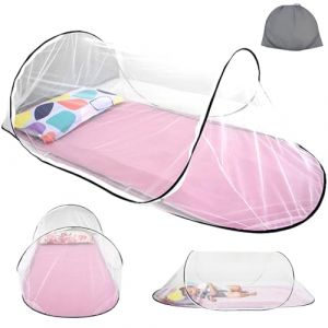 Moustiquaire Pop-up Pliable, 200 x 80 x 56 cm Moustiquaire Pop-up Ultra légère, Moustiquaire de Voyage Pliable Pop-up, Pop-up Pliable lit Simple moustiquaire, pour Une Utilisation Enfants (LAKISS, neuf)