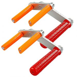 MOUNTTU Lot de 2 lève-plaques de plâtre, Charge 115 kg, avec poignée antidérapante, Support Plaque Poids pour plaques, Portes, fenêtres, Verre, plâtre, Outils Levage Meubles, lè (YingyA, neuf)