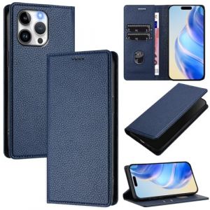 Beajew Coque pour Samsung Galaxy J3 2018 Housse en Cuir, Etui Premium en Cuir PU, Antichoc TPU Housse, Fonction StandPorte Carte Credit Ticket, Fermeture Magn&eacute;tique Flip Case - Bleu fonc&eacute; (KSTFMY, neuf)