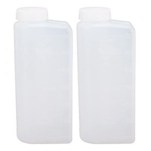 Tonysa 2 Pi&egrave;ces 600 ML 2 Temps Huile Essence M&eacute;lange de Carburant Bouteille, R&eacute;cipient de M&eacute;lange D'huile Professionnel pour Tron&ccedil;onneuse Machine &agrave; Repasser Marine (Sojare, neuf)