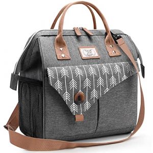 Lekesky Sac Isotherme Repas Femme 15 L Lunch Bag Glaciere Souple Isotherme pour Bureau Travail Pique-Nique Livraison (Z-ONE LTD, neuf)