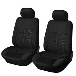 Lot de 2 Housses de siège Avant de Voiture, pour Renault Captur II I/Captur E-Tech 2019-2024 Respirantes Antidérapantes Sièges Avant,A Black (Yingrui Chang, neuf)