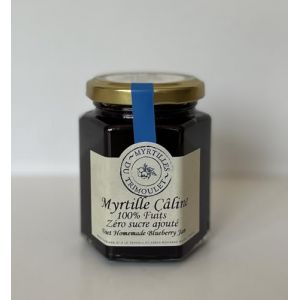 Confiture Myrtilles Caline - sans sucre ajout&eacute; (Myrtilles du Trimoulet, neuf)