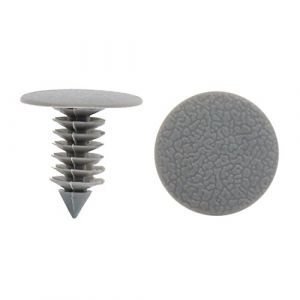 sourcing map 50 Pièces Rivet en Plastique Clip de retenue Porte Garde-Boue Voiture Agrafe Gris pour Auto (Weisser Berg, neuf)